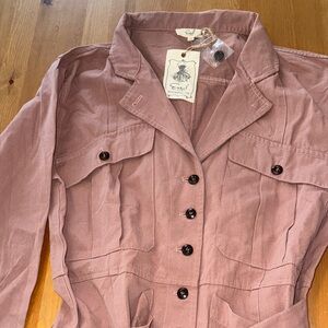 NWT! Easel Belted Long-Sleeve Jumpsuit Size M